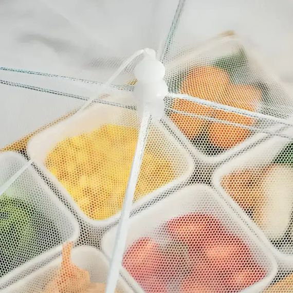 Антимоскітна парасолька-ковпак для продуктів / Антимоскітна сітка парасолька на стіл, 48х26см | Зображення 3