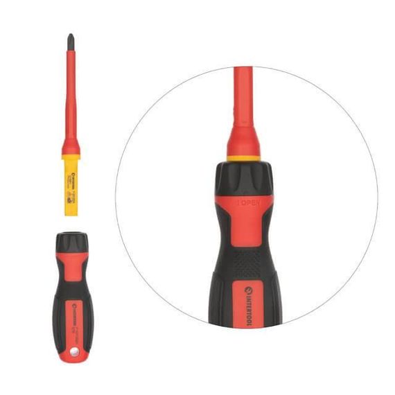 Набір ізольованих викруток з викруткою індикатором 14 од VDE (SL0.5 * 3.0 * 100мм, SL0.8 * 4.0 * 100мм, SL1.0 | Зображення 2