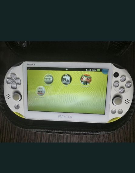 Sony PlayStation Vita 32GB білий б/в з чохлом та зарядкою прошита | Зображення 2