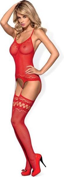Комбинезон Obsessive Bodystocking F214 красный S/M/L Sex Aura | Зображення 1