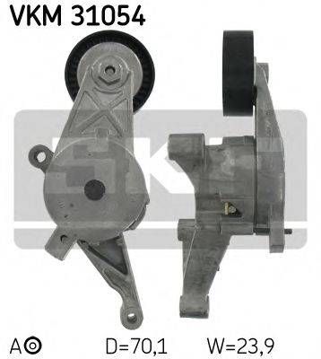 Натяжний ролик, поліклінового ременя (Вир-во SKF) SKF VKM31054 на VW CADDY III фургон (2KA, 2KH, 2CA, 2CH)