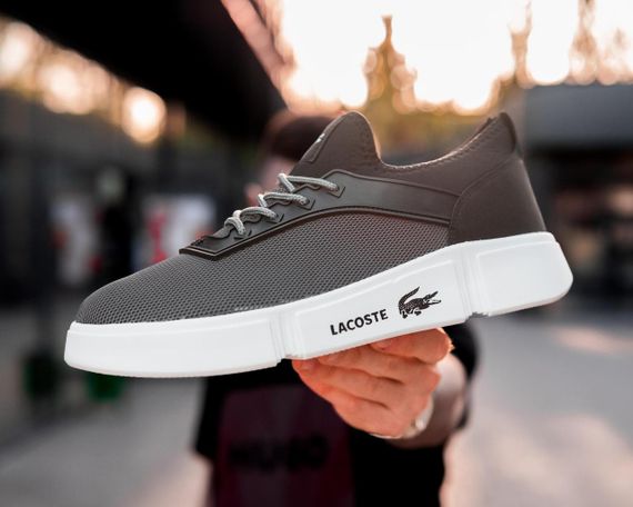 Чоловічі кросівки Lacoste Grey | Зображення 1