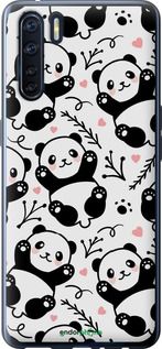 Чохол на Oppo A91 Панди "4318u-1884-2448"