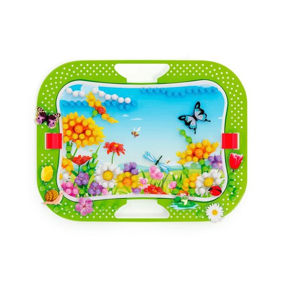 Творческий набор для занятий мозаикой Quercetti 0968-Q, 300 фишек, 16 фигурок, доска | Зображення 3