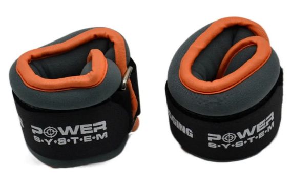 Обважнювачі-манжети для ніг та рук Power System PS-4045 Ankle Weights (2 шт*0.5 кг) (PS-4045_Grey) | Зображення 8