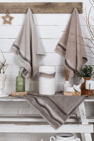 Набір рушників Pupilla 70х140 см Gokkusagi банні 4 шт.