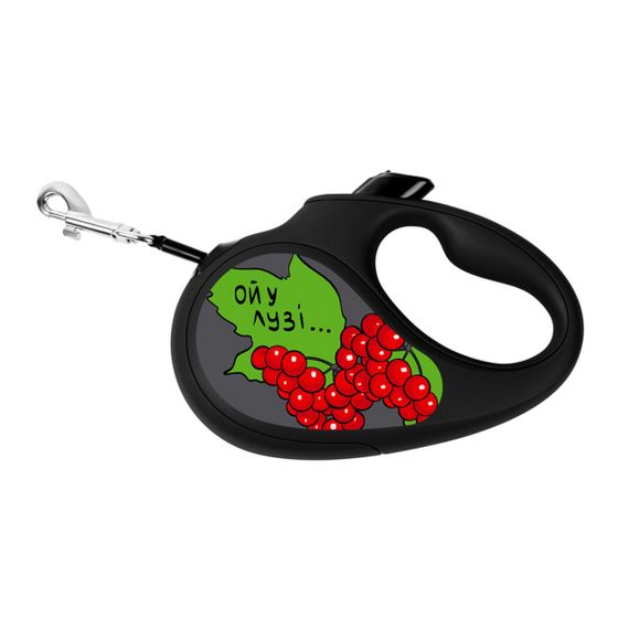 Рулетка для собак Waudog R-Leash S з рисунком "Калина", лента, 5 м | Зображення 4