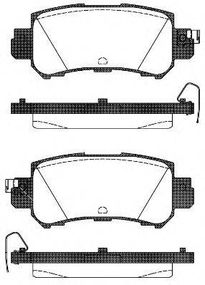 Колодка гальм. диск. MAZDA CX-5 2.0 2011-, 2.2D 2012- задн. (вир-во REMSA) REMSA 150700 на MAZDA CX-5 (KE, GH)