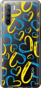 Чехол на Oppo Reno 3 Сердца UA "5292u-1901-17620"