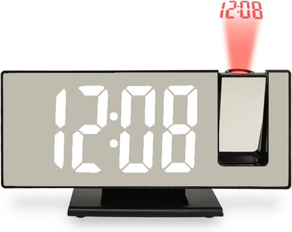 Годинник настільний із проєкцією часу на стелю з LED-дисплеєм і будильником | Зображення 7