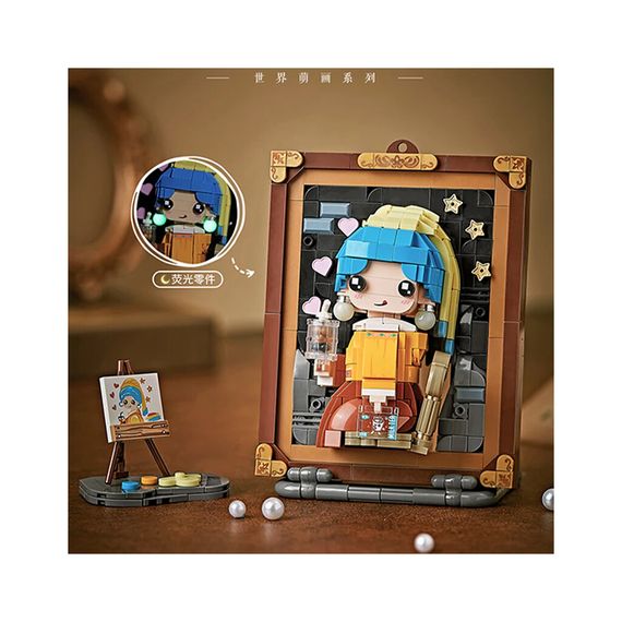 Конструктор LOZ mini Дівчина з перловою сережкою (1287)