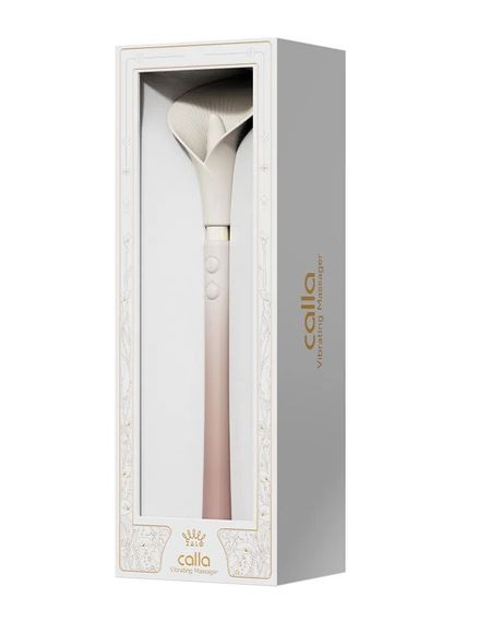 Розкішний вібромасажер Zalo – Calla Blossom Pink, двосторонній, 2 мотори | Зображення 8