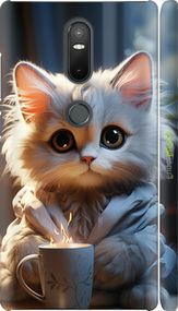 Чохол на Lenovo Phab 2 Plus Білий кіт "5646m-990-2448"