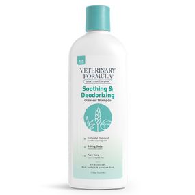 Шампунь против запаха шерсти для собак и котов Veterinary Formula Soothing & Deodorizing Oatmeal Shampoo, 503 мл