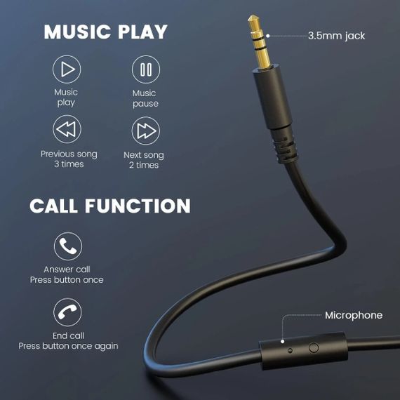 Гарнітура OneOdio Studio Hifi, 3,5мм/6,35мм, Black | Зображення 3