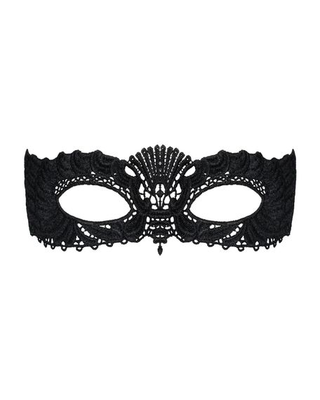 Мереживна маска Obsessive A700 mask, єдиний розмір, чорна | Зображення 1