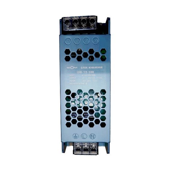 Блок питания  DC12 100W 8.3А LED-12-100 | Зображення 1