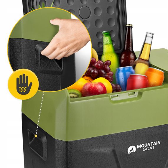 Холодильник туристичний компресорний Mountain Goat XTREME 39.3 л електричний, переносний Black/Olive (P-5905973404921) | Зображення 6