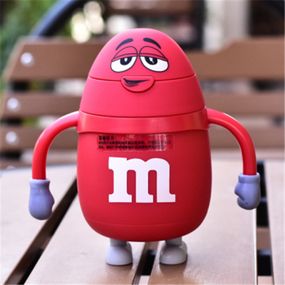 Термос детский с трубочкой M&amp;Ms (Красный)