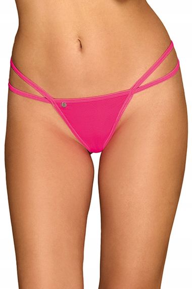 Сексуальні стрінги з ланцюжком Obsessive Chainty thong pink S/M | Зображення 1
