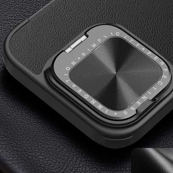 Шкіряний чохол-книжка Nillkin Qin Prop Plain Camshield для Apple iPhone 16 Pro (6.3") Classic Black | Зображення 6