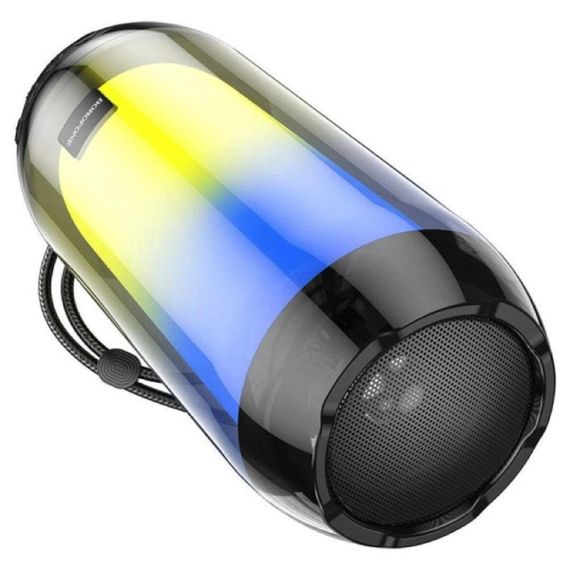 Портативная колонка BOROFONE BR25 Crazy sound colorful luminous BT speaker Black | Зображення 1