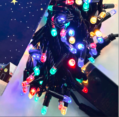 Гирлянда уличная светодиодная линейная с контролером Ultralight DL String 100Led 10м. IP65, разноцветный свет