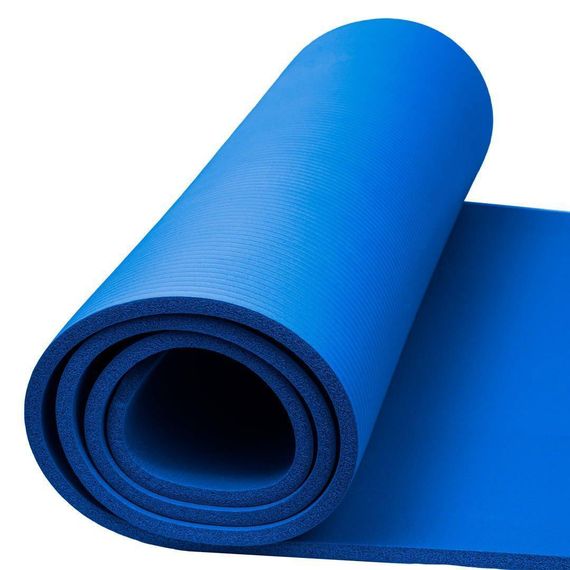 Килимок для йоги та фітнесу + чохол 4yourhealth Fitness Yoga Mat 0101 (180*61*1см) Блакитний | Зображення 1