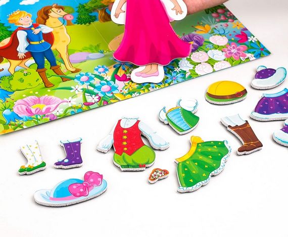 Магнітна гра-одягалка "Принцеса" VT3204-26 Vladi Toys, в пакеті (4820234760626) | Зображення 4