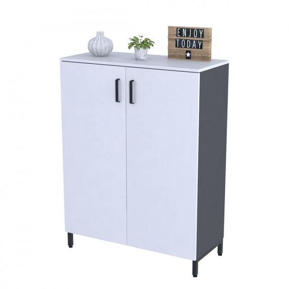 Тумба офисная Loft Design LT-900-1200 антрацит дуб палена | Зображення 1