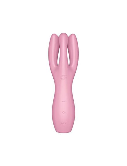 Кліторальний вібратор Satisfyer Threesome 3 Pink з трьома пальчиками | Зображення 1
