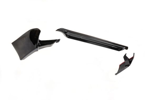 Накладки на передній і задній бампер TRD (2017-) Чорний колір для Toyota Land Cruiser Prado 150 | Зображення 7