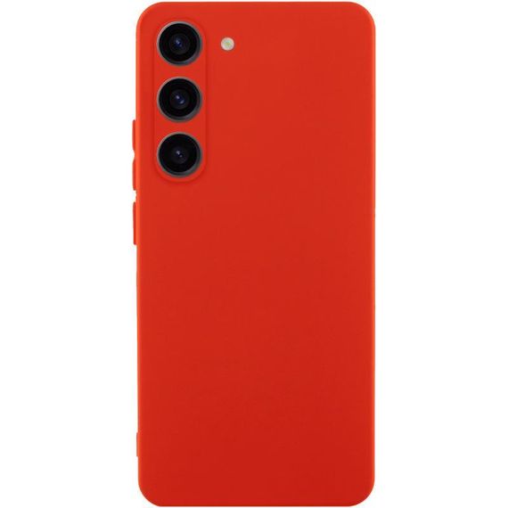 Чохол TPU GETMAN Liquid Silk Full Camera для Samsung Galaxy S23+ Червоний / Red