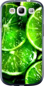 Чохол на Samsung Galaxy S3 i9300 Зелені часточки лимона "852u-11-2448"