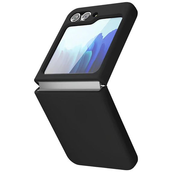 Чохол Foldables Silicone Cover Lakshmi (AAA) для Samsung Galaxy Z Flip5 Білий / White Чорний / Black | Зображення 1
