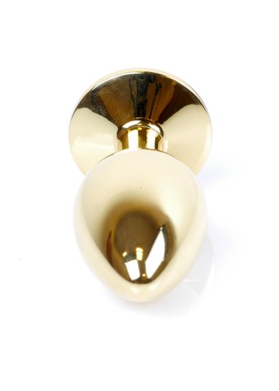 Анальна пробка - Jewellery Gold Plug Light Pink | Зображення 5