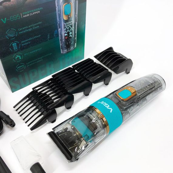 Окантовочная машинка для стрижки аккумуляторная, Машинка для стрижки волос мощная WR-17 | Зображення 1