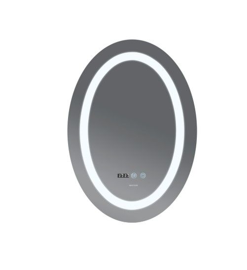 Дзеркало Mixxus Plain MV02-50x70 (годинник, LED-підсвічування, антизапотівання) (MI6010) | Зображення 4