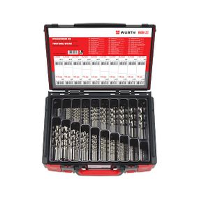 Набір свердел спіральних HSS, DIN 338, 155 шт.