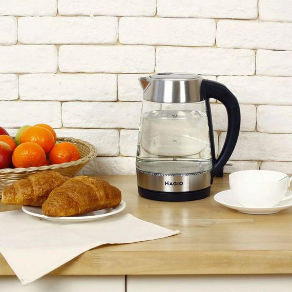 Електрочайник MAGIO MG-499 2000 Вт 1.7 л, чайник прозорий з підсвічуванням, електрочайник з підсвічуванням | Зображення 4