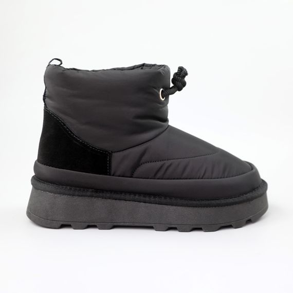 Угги жіночі вологостійкий балон хутро 590201 Чорні 36 37 38 39 40 41