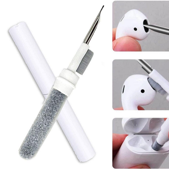 Ручка щетка 3 в 1 для чистки наушников и других гаджетов Multi Cleaning Pen | Зображення 3
