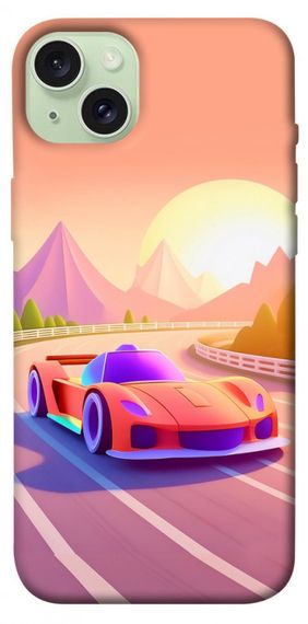 Чохол з картинкою Машинка на заході сонця для Apple iPhone 15 Plus (6.7")