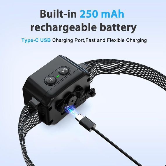 Ошийник для собак AINSYLI від гавкоту — з вібрацією та звуковим сигналом, IP67, 7 рівнів чутливості | Зображення 1