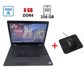 Ноутбук Dell Latitude E5570 / 15.6" (1366x768) TN / Intel Core i5-6200U (2 (4) ядра по 2.3 - 2.8 GHz) / 8 GB DDR4 / 256 GB SSD / Intel HD Graphics 520 / WebCam / HDMI б/в + Подарунок Мишка та килимок