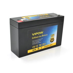 Аккумуляторная батарея литиевая Vipow 12V 8A h элементами Li-ion 18650