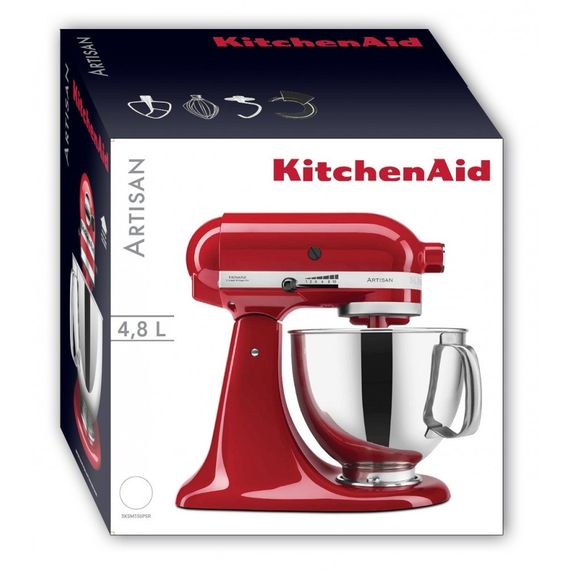 Міксер планетарний KitchenAid 5KSM150PSEER ARTISAN, 4.83 л, червоний | Зображення 4