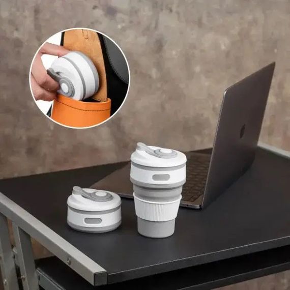 Склянка силіконова | Складний гурток | Похідна чашка GC-755 силіконова складана | Зображення 5