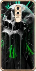 Чехол на Huawei GR5 2017 Череп-часы "4100u-473-17620"