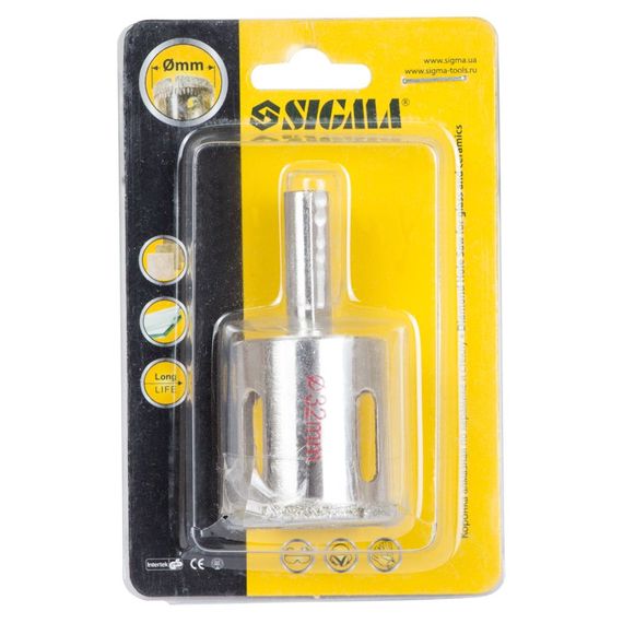 Коронка алмазна Sigma по кераміці і склу Ø32 мм (1541321) | Зображення 1